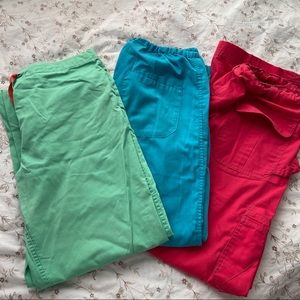 3 Sets of Scrub Bottoms Bundle